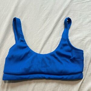 Hollister scoop neck ribbed bikini top